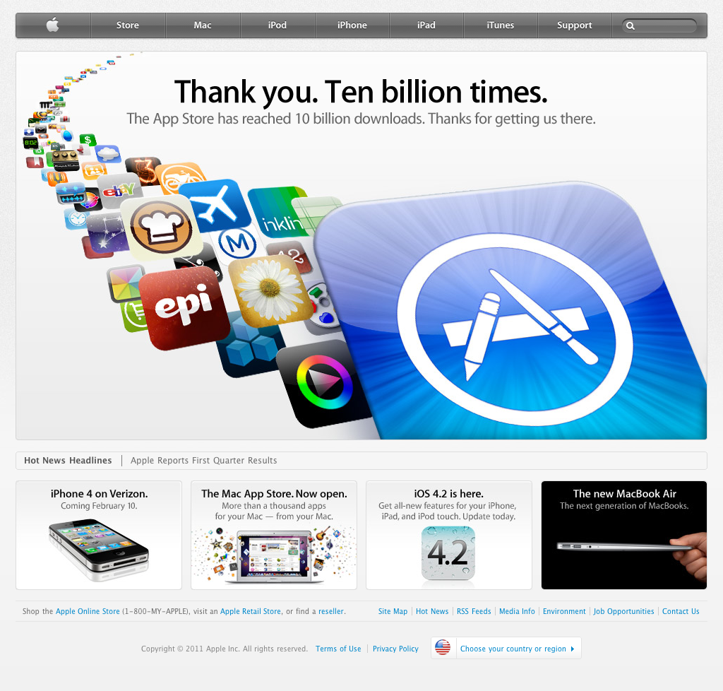 Apple.com yenilendi... sihirli elma apple.com 2011 01 26 23 55 Apple.com yenilendi...