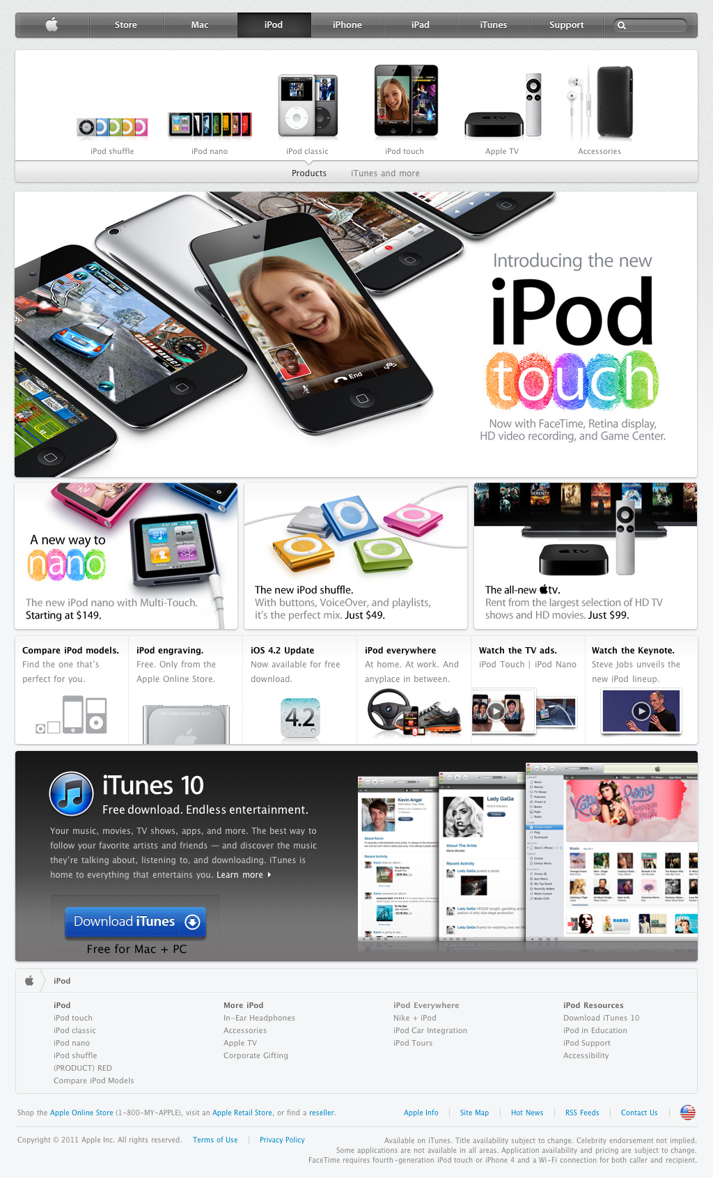 Apple.com yenilendi... sihirli elma apple.com ipod 2011 01 26 23 55 Apple.com yenilendi...