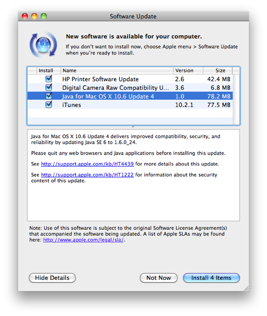 Sihirli elma iTunes 10 2 1 Java 2