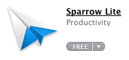 Sihirli elma sparrow lite mac app store