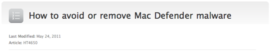 Mac defender apple support