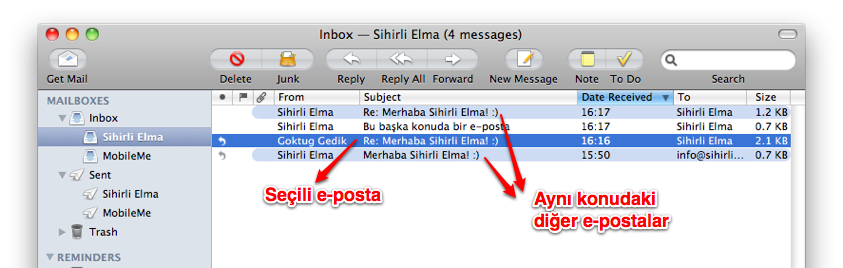 Sihirli elma mail app 11a
