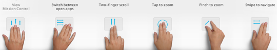 Lion multi touch trackpad