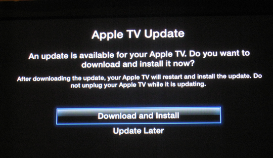 Sihirli elma apple tv update 1a