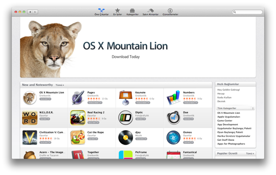 Sihirli elma mountain lion cikti mac app store 1a