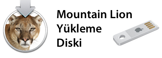 Sihirli elma mountain lion yukleme disk usb bellek banner