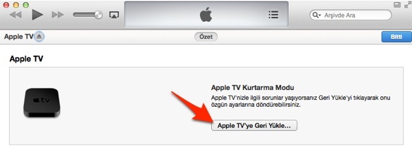 Sihirli elma apple tv sıfırla geri yukle restore 7 1