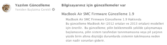 Sihirli elma macbook pro air smc guncelleme 3