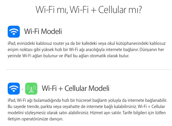 Sihirli elma ipad air 2 turkiye 8 wifi cellular