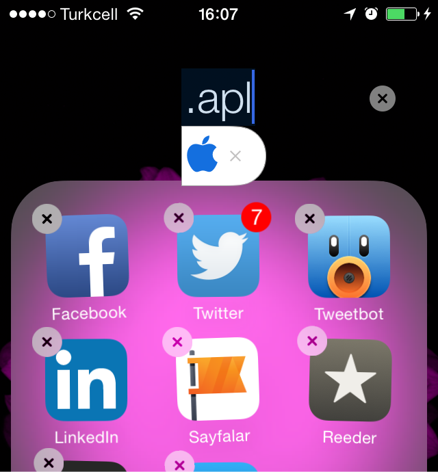 Sihirli elma iphone klavye apple logo 26