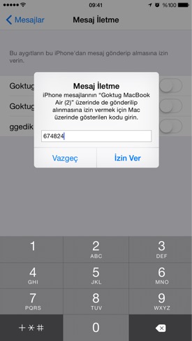 Sihirli elma sms gonder ios mac iphone ipad 9