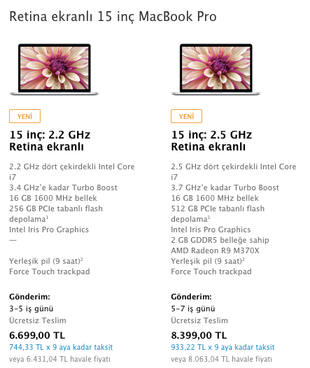 Sihirli elma 15 inc macbook pro imac fiyat 3