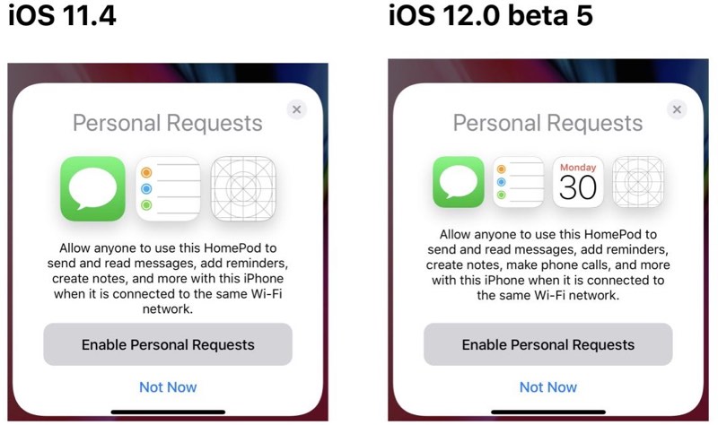 iOS 12 Beta 5 HomePod