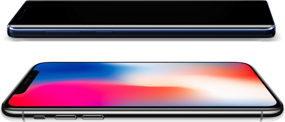 iPhone X ve Galaxy Note 9 Ekran