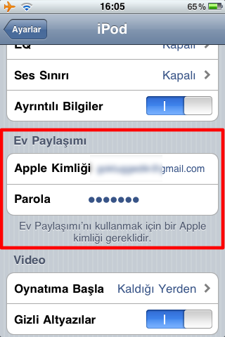 Sihirli elma itunes home sharing iPhone 2b