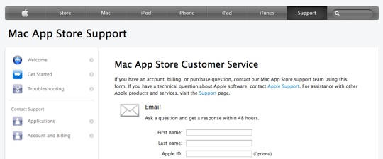 Sihirli elma mountain lion mac app store geri odeme refund 1