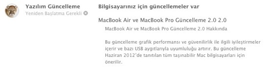 Sihirli elma macbook air pro guncelleme 2 0 1