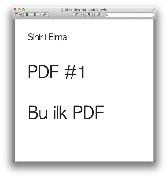 Sihirli elma PDF birlestirmek 2