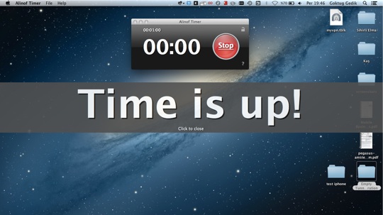 Sihirli elma basit sayac timer alinof 2