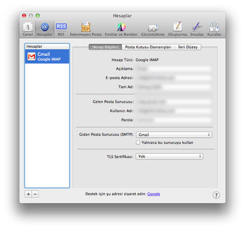 Sihirli elma mavericks mail gmail guncelleme 3