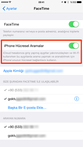 Sihirli elma mac iphone telefon arama gorusme 7a