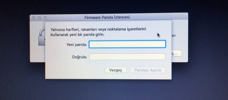 Sihirli elma mac acilis sifresi firmware parola 6