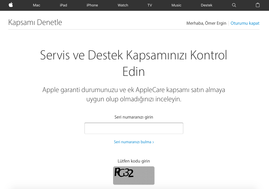 Apple Garanti Sorgulama - 4