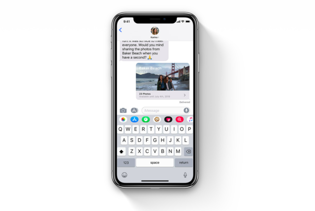 iOS 12 Mesajlar Uygulaması