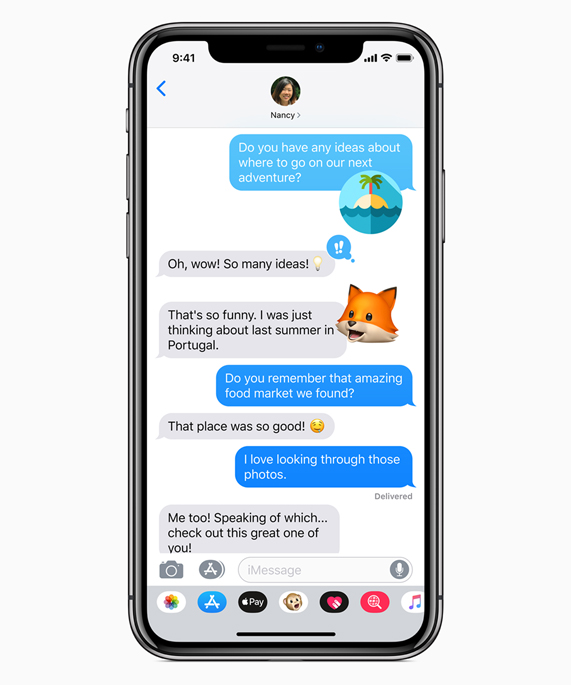iOS 12 Mesajlar Uygulaması İletişim Kısayolları