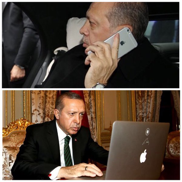 Cumhurbaşkanı Erdoğan iPhone