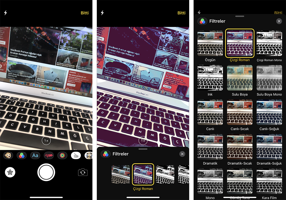iOS 12 iMessage Efektleri