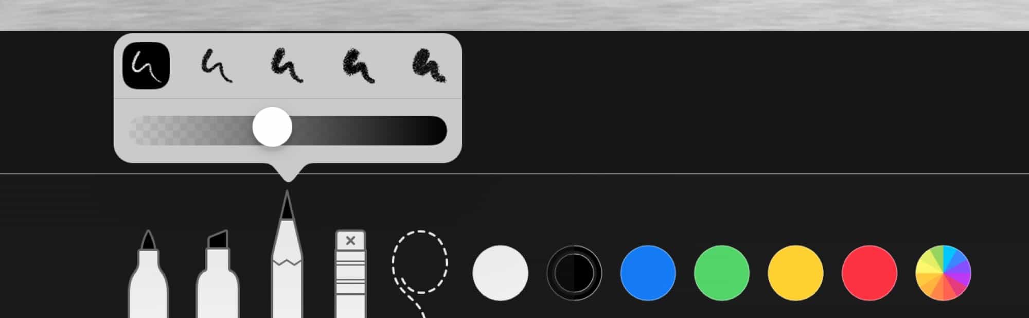 iOS 12 işaretleme özelliği kalemler