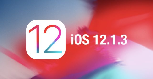 iOS 12.1.3 Güncellemesi