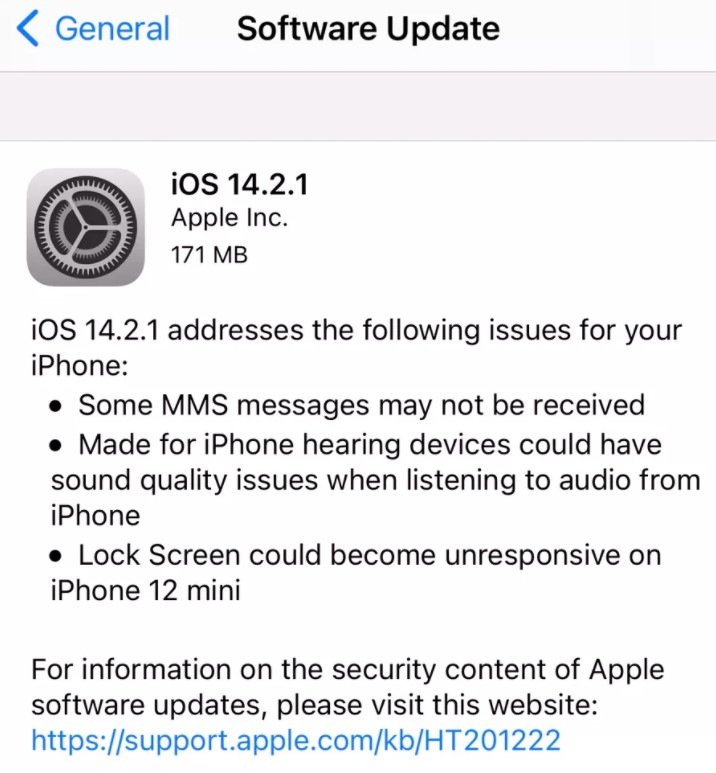 iOS 14.2.1 güncellemesi yayınlandı