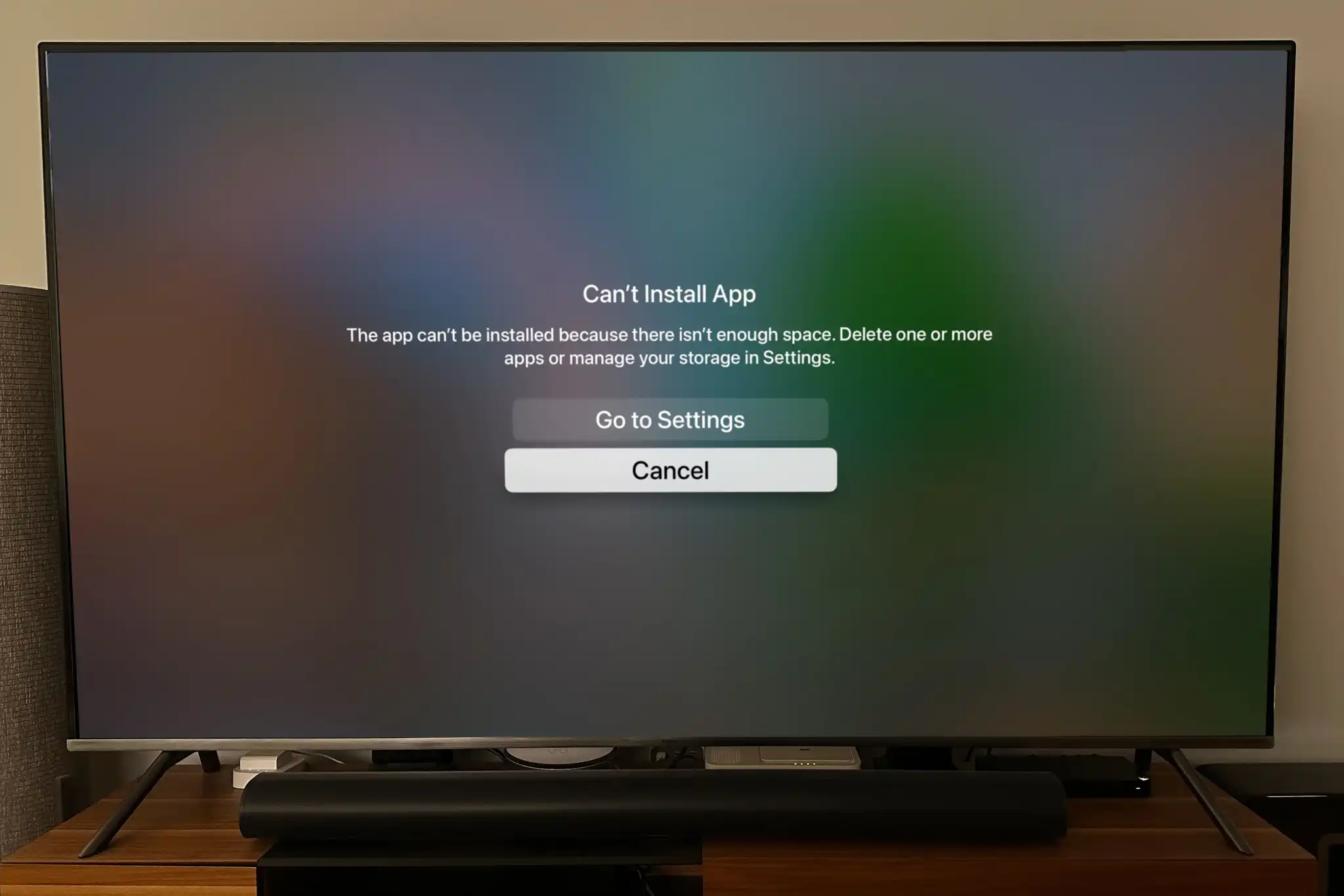 tvOS 16.1 hata