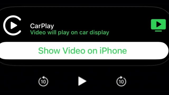 CarPlay video desteği
