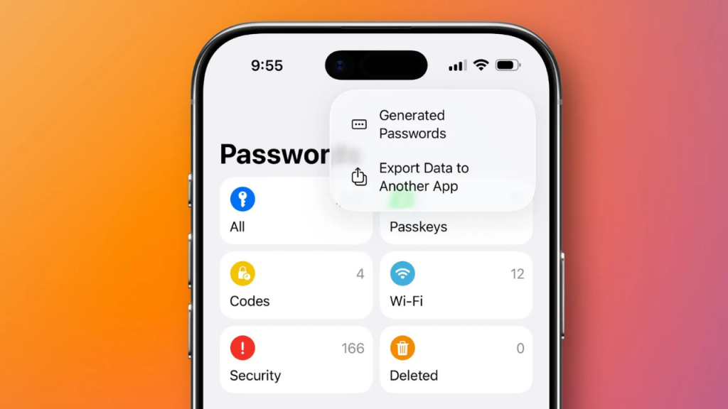 iOS 26 Parolalar uygulaması