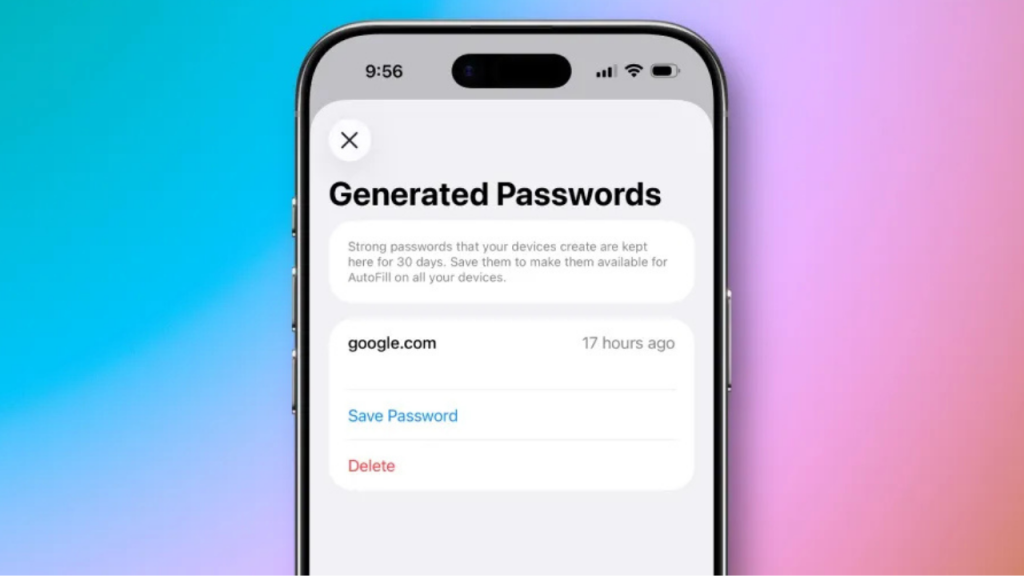 iOS 26 Parolalar uygulaması