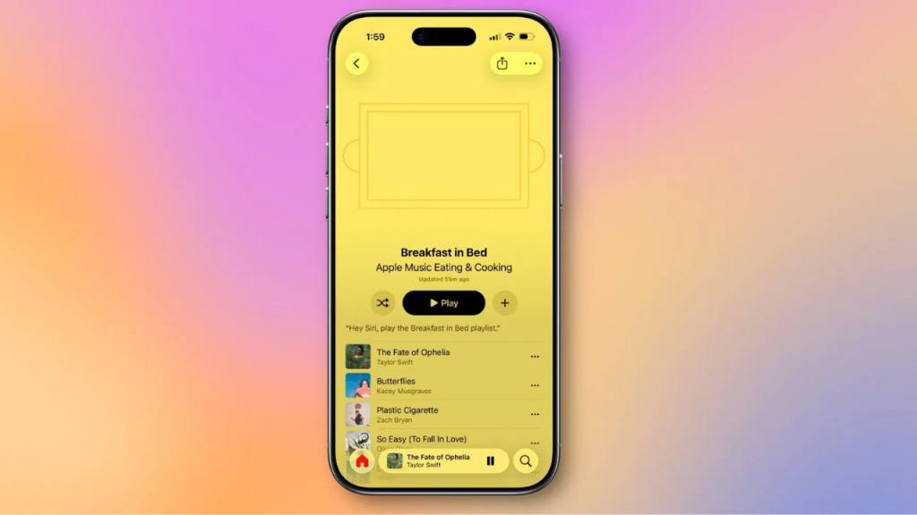 Apple Music tasarımı

