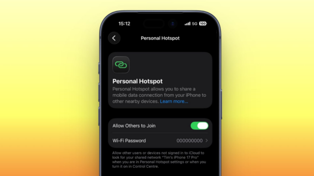 iPhone Hotspot kullanımı