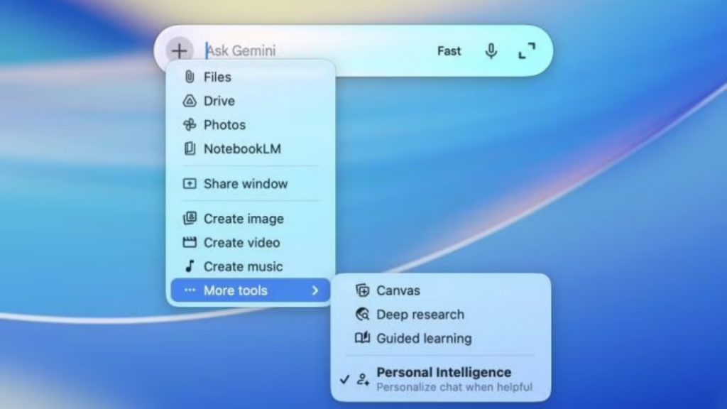 Mac için Gemini uygulaması