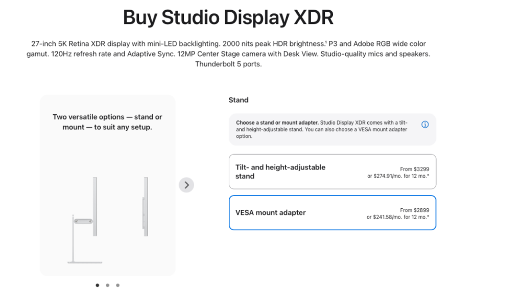 Studio Display XDR indirimi