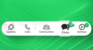 WhatsApp Liquid Glass arayüzü