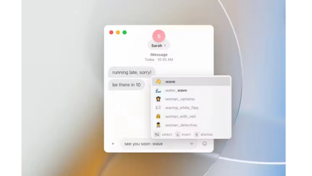 Mojito Mac emoji aracı