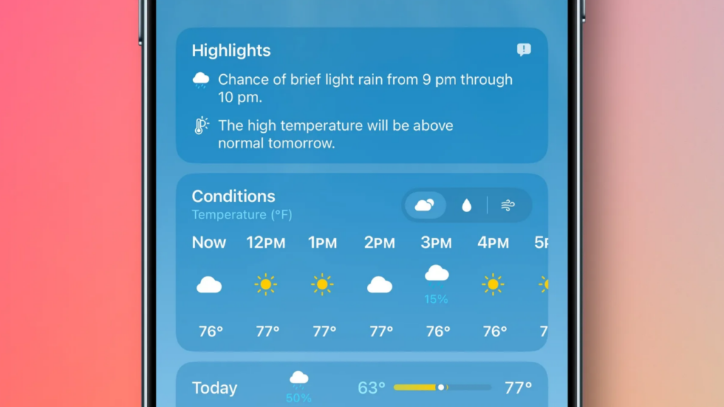 iOS 27 Apple Hava Durumu