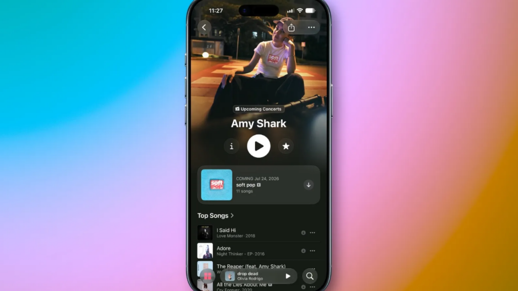 Apple Music iOS 27 Tasarımı