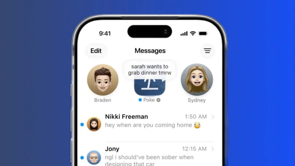 Apple Mesajlar yapay zeka asistanı