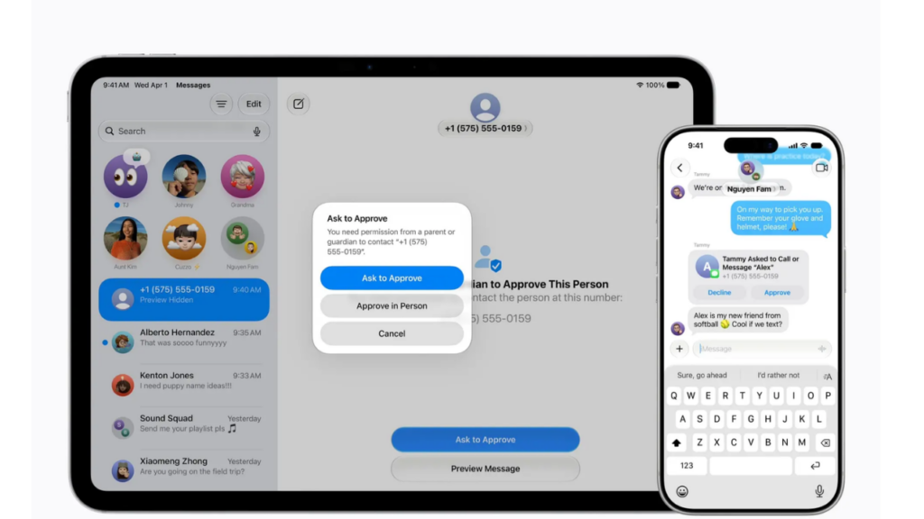 Apple çocuk güvenliği özellikleri