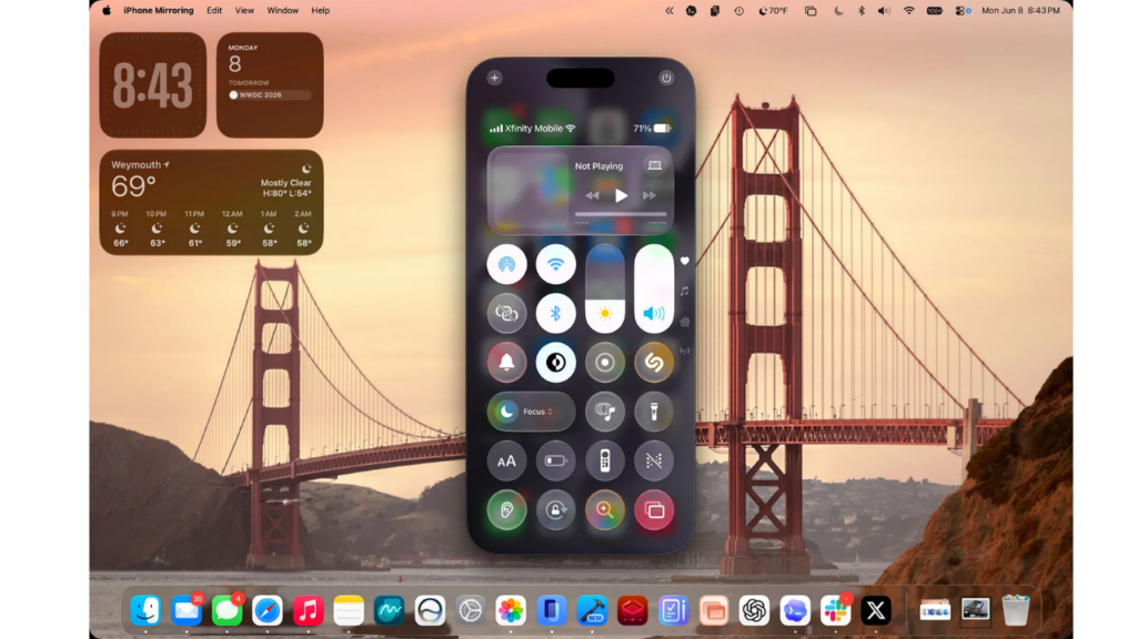 macOS 27 iPhone Yansıtma