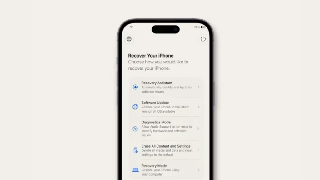 iPhone kurtarma modu